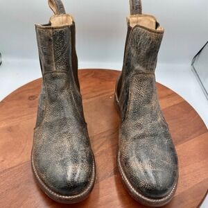Bed Stu Nandi Womens Chelsea Boots Distressed Brown Leather Size 10 Pull On